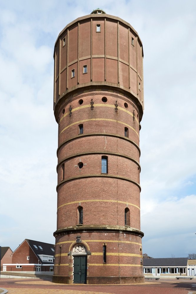 Watertoren Hoog en Droog in Enschede (Overijssel)