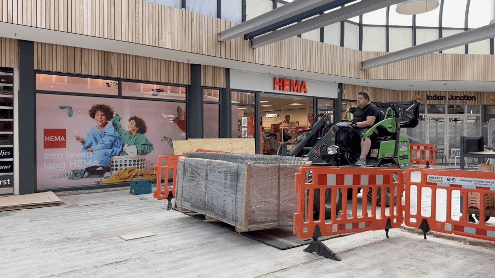 Timelapse-opnames werkzaamheden Winkelcentrum Amstelplein