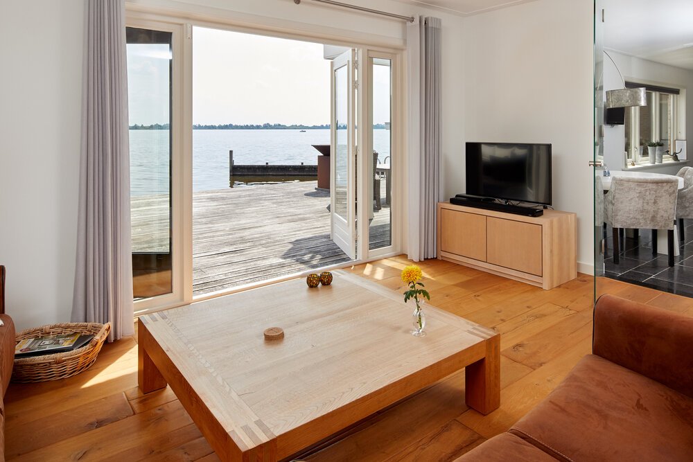 View from the living room overlooking the lakes.