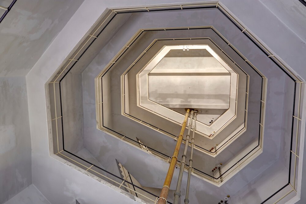 Interior of the (relatively modern) watertoren Franeker (Friesland)