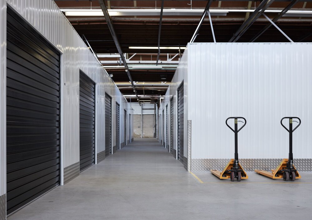 Storage units at City Hub.