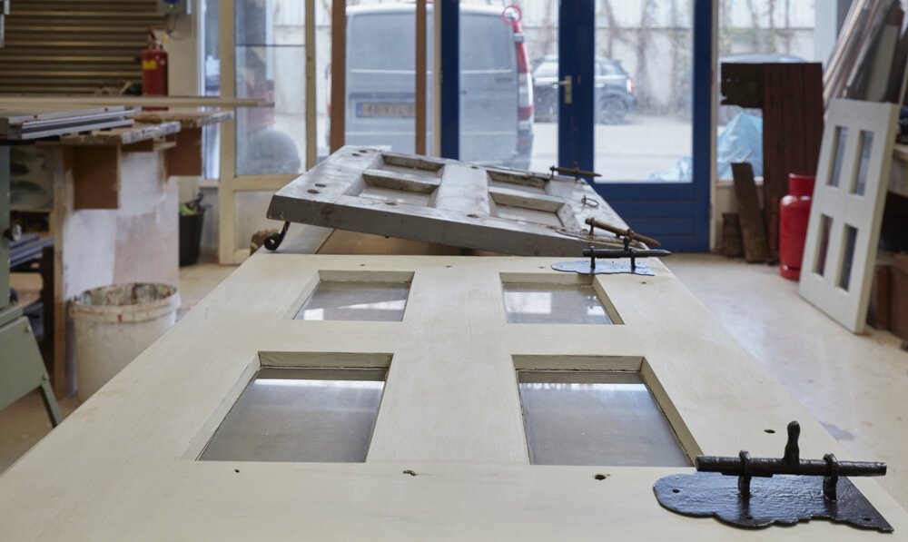 Replica window frames.