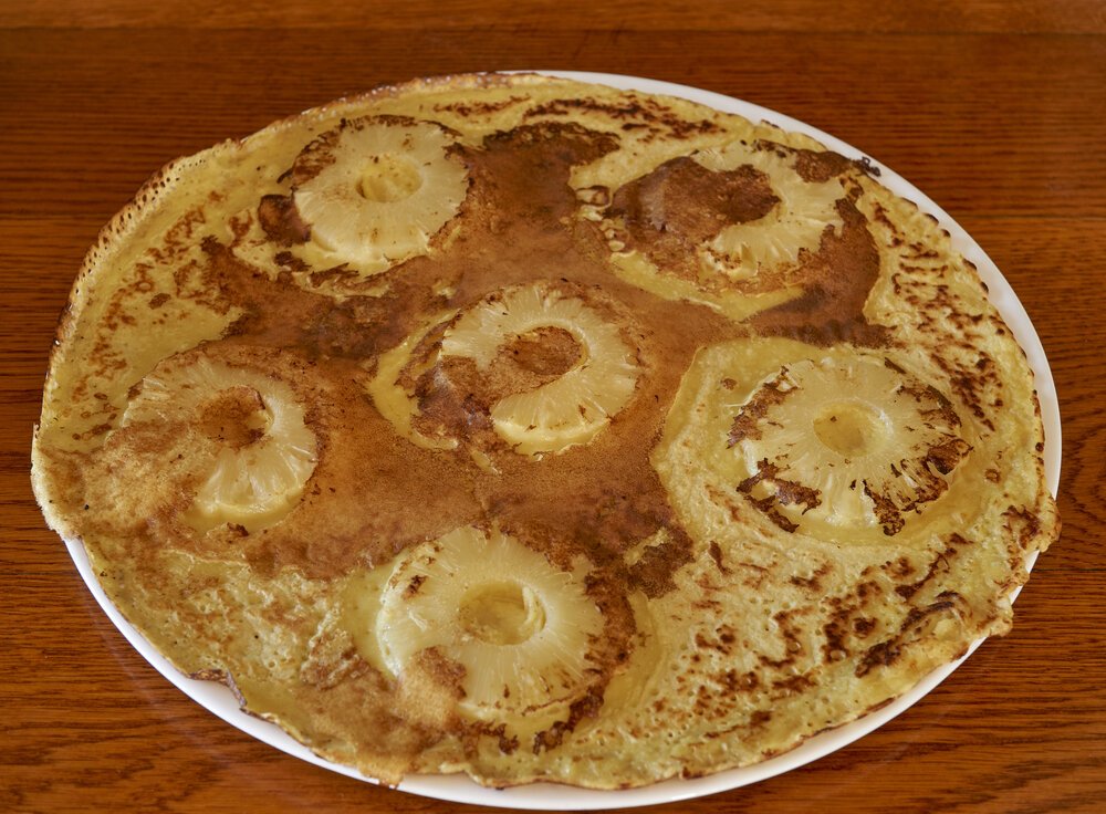 Detail shot Pancake Pineapple – setup B – blur in the foreground and background.