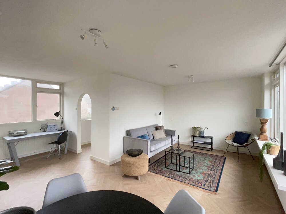 Living area facing kitchen (iPhone 12 Pro Max)