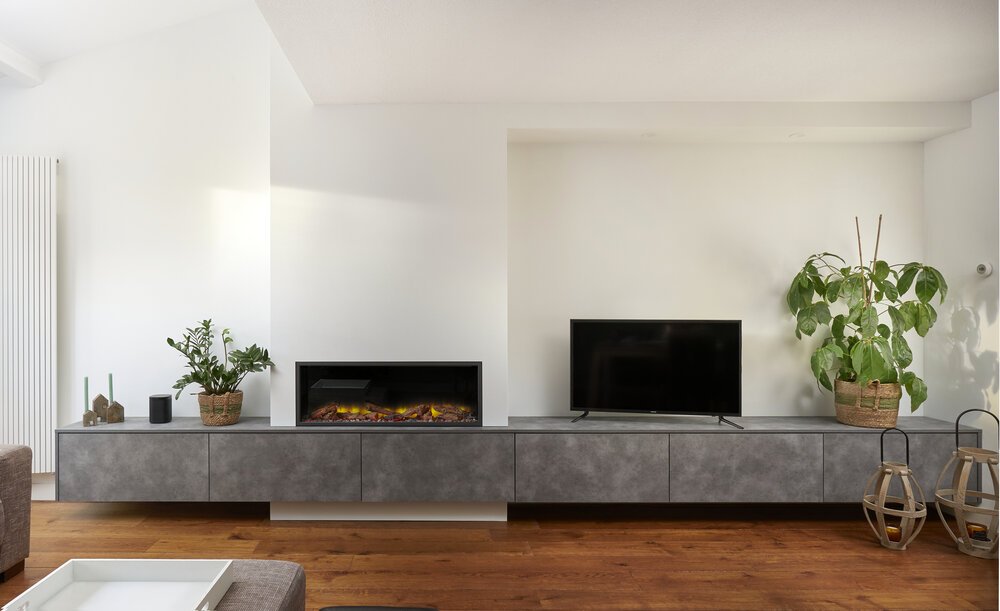 Fireplace unit by Robin van Hoof Interior Construction