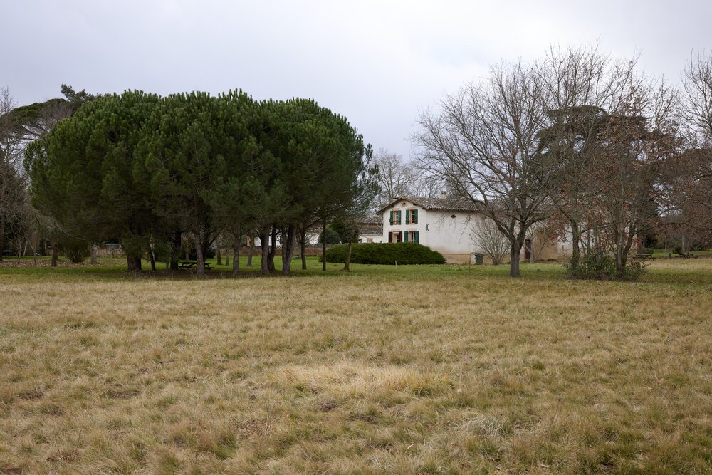 Exterior view of holiday apartment #3 from a greater distance on the property’s own land.
