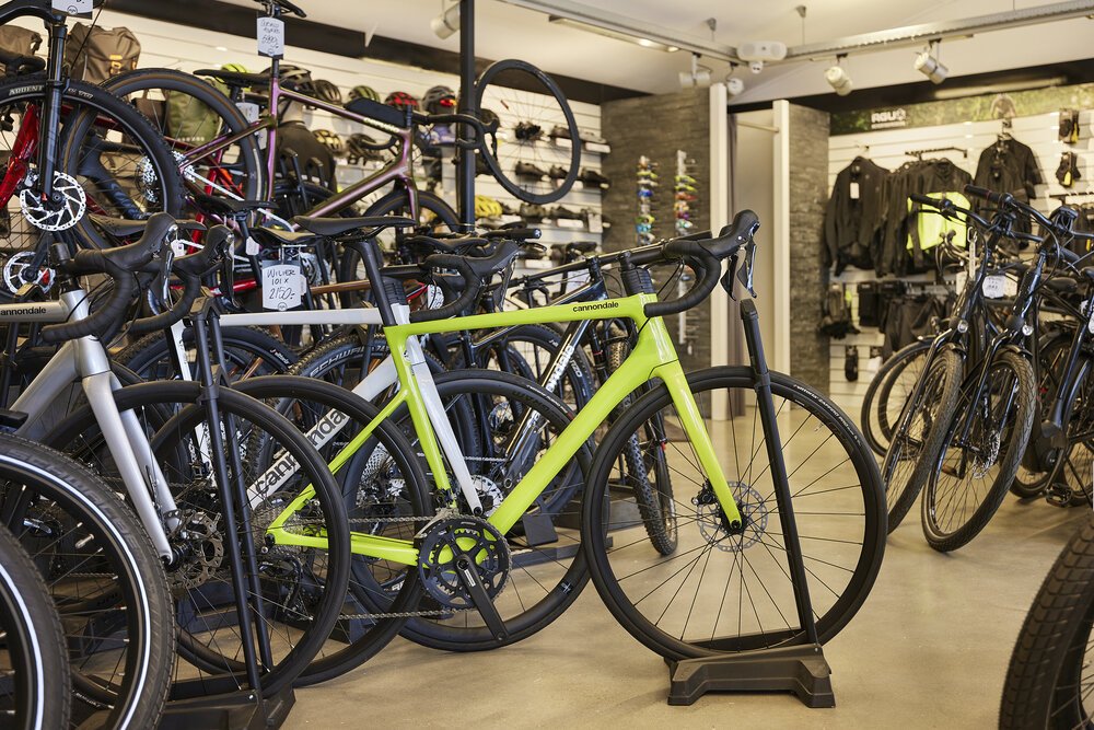 Shop interior photo showing a wide product range.