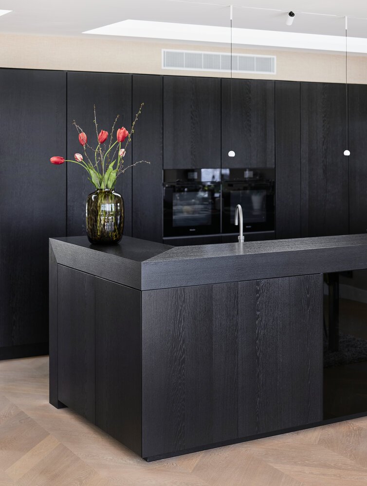 Interior photo of the kitchen.