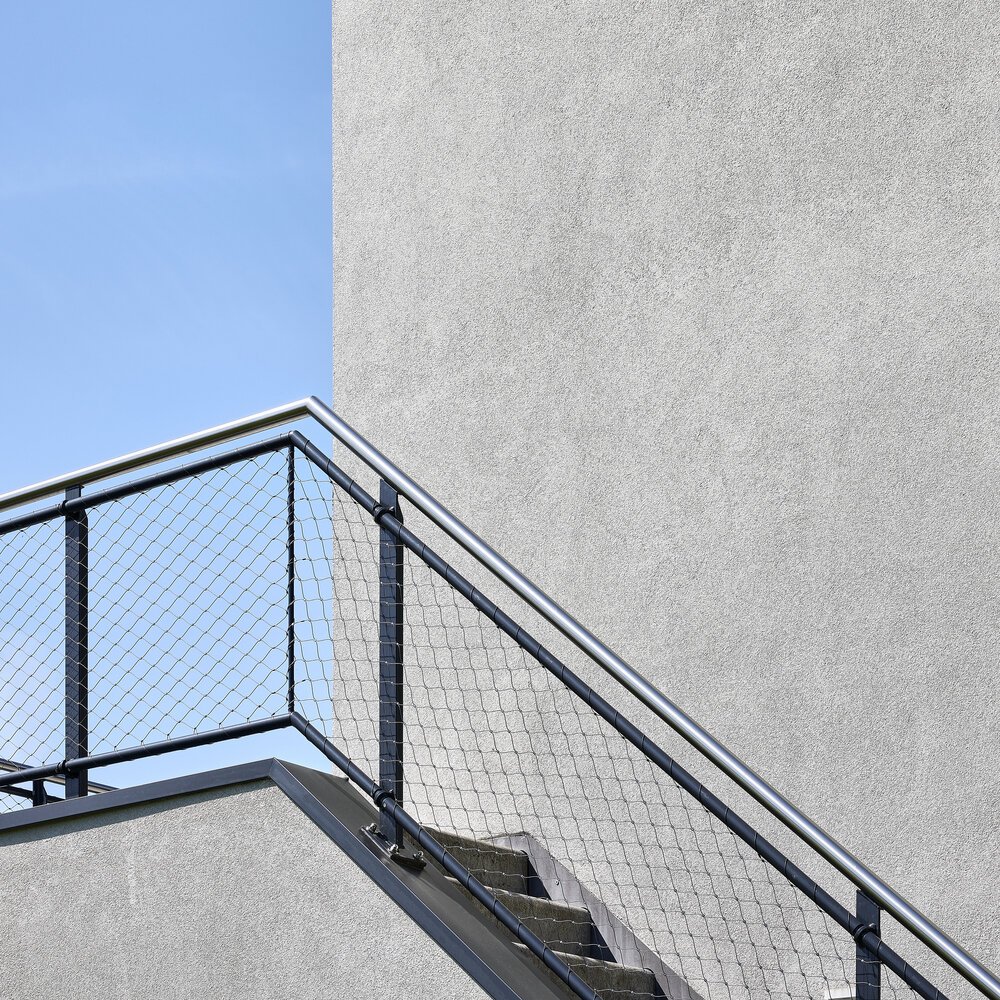 Another detail shot of the wooden façade panels.