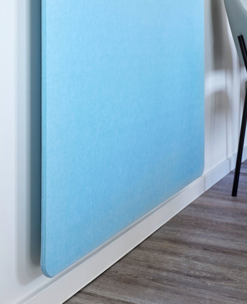 Detail shot of a wall panel that enhances both atmosphere and acoustics.