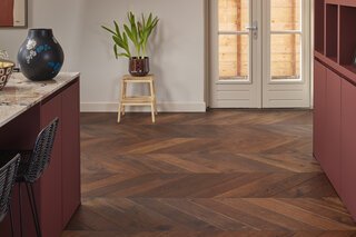 Reference photography of interior with wooden floor