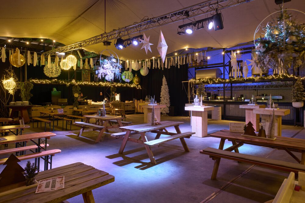 Decorated Hall 3 of The Beach in Aalsmeer