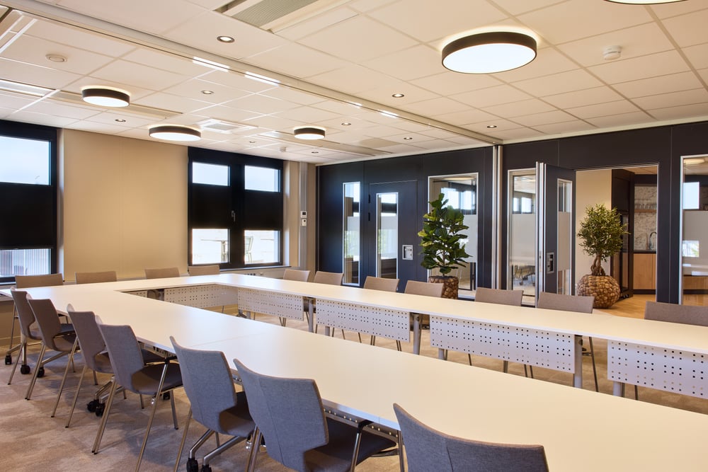 Two training rooms at @Rainbow combined into one larger space.