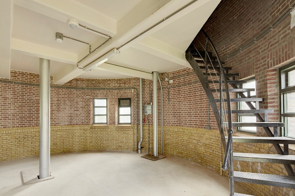 In goede staat verkerend interieur authentieke Watertoren Bilthoven (Utrecht) 