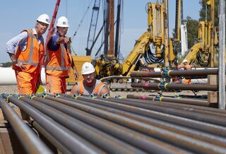 Aanleg tunnel onder Nieuwe Waterweg