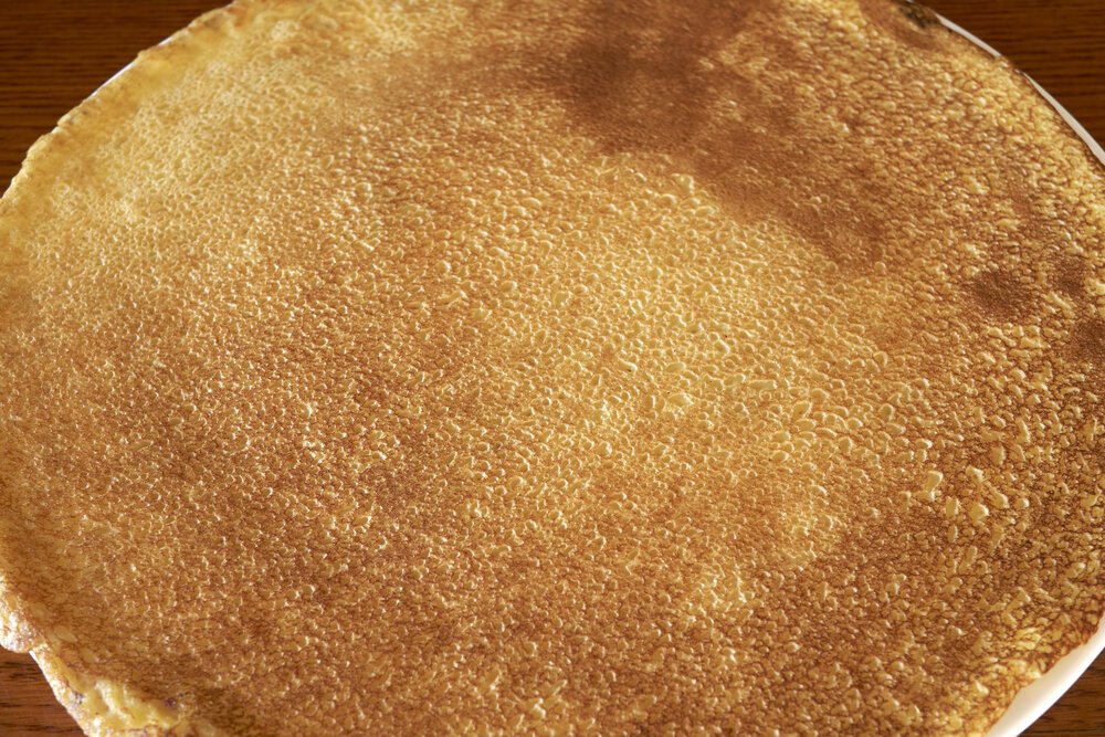 Pannenkoek Naturel - opstelling B - beperkte scherpte-diepte.