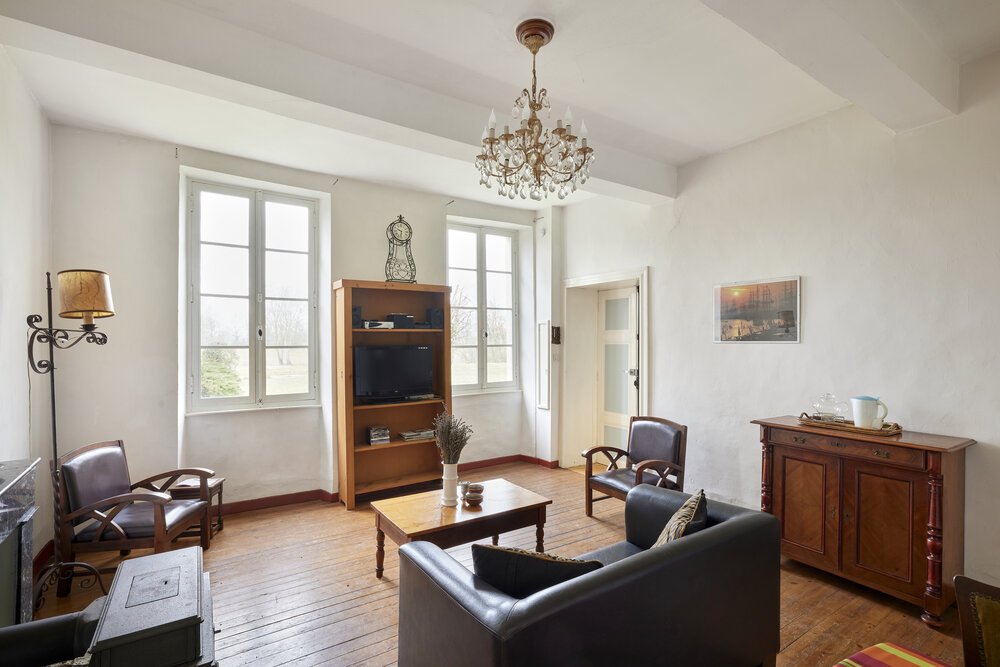 Woonkamer van vakantiewoning #1.