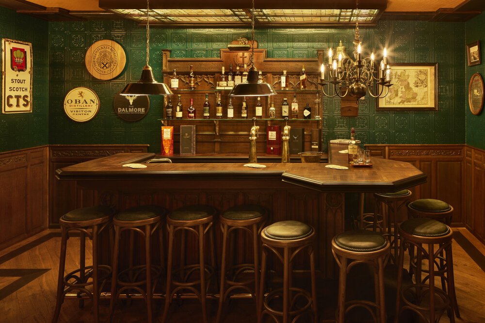 Ierse Pub in een recent onderkelderde woning