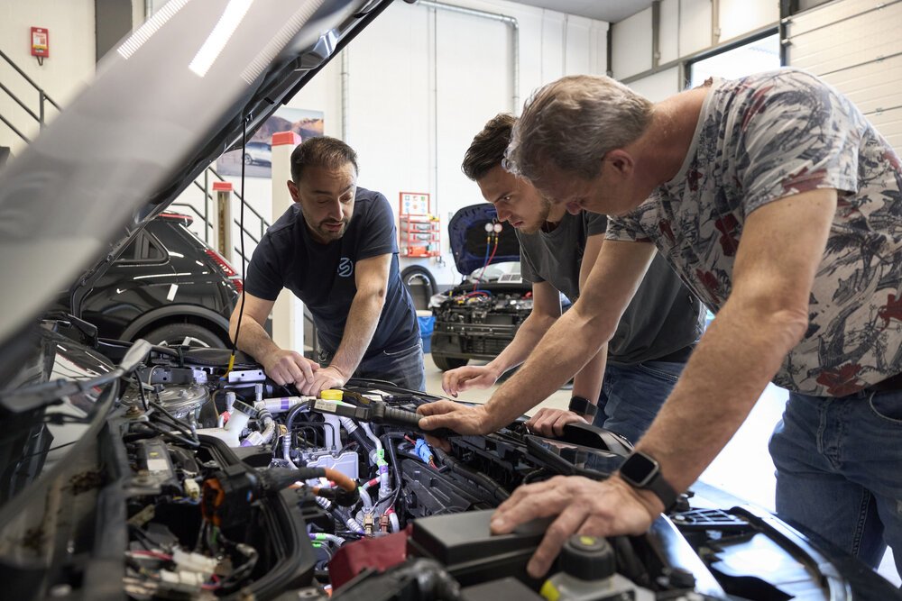 Bespreken van de oefening tijdens de praktische training.
