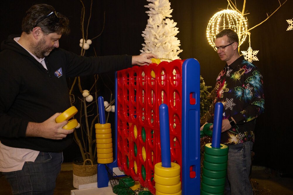 Analoge spelletjes om te lachten met collega's.