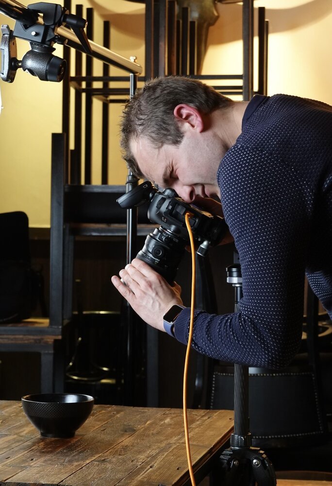 Opstellen voor wanneer het eten bereid is.